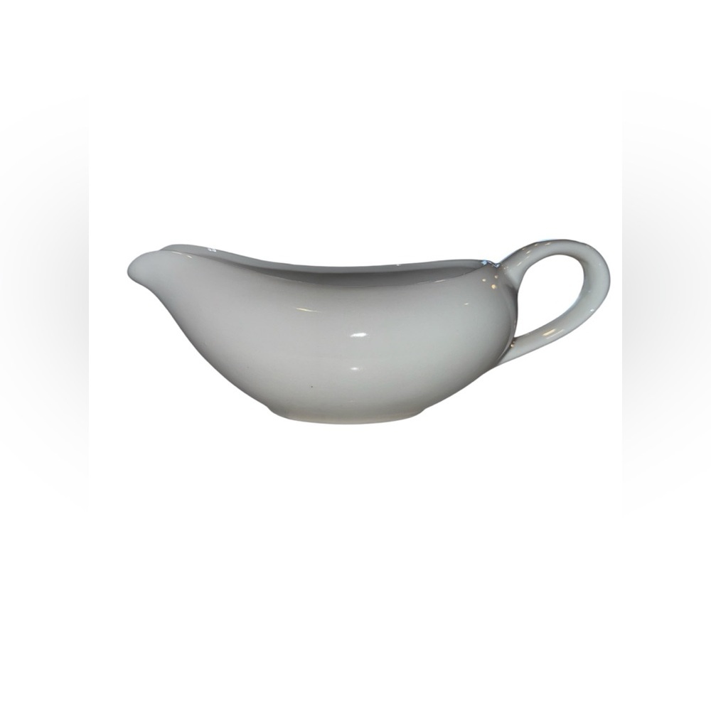 Pier 1 White Ceramic Serveware Gravy Boat